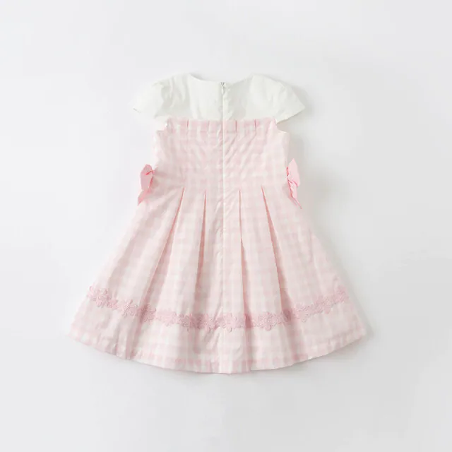 mini closet / dave&bella kids ピンクギンガムチェックロリータ ...